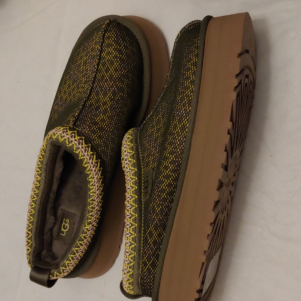 UGG TAZZ MAXI TASMAN WOMEN SLIPPERS BURNT OLIVE